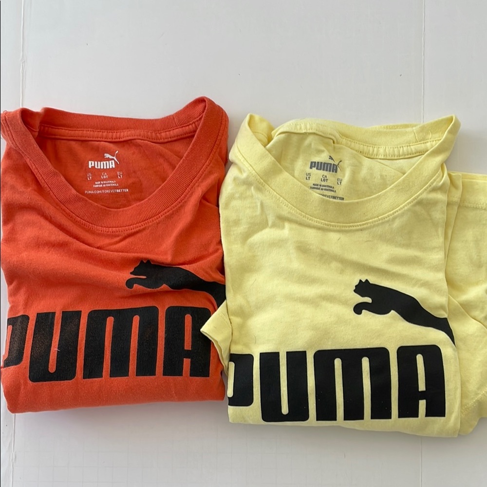 Puma Red and Yellow T-Shirts